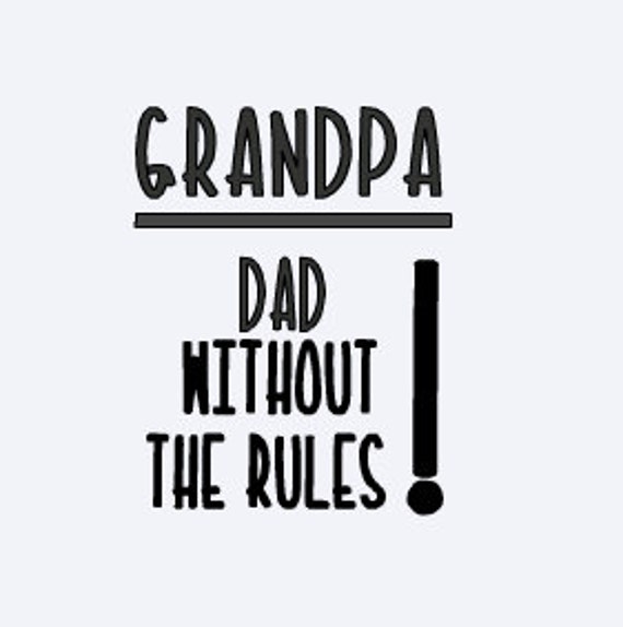 Father's Day Grandpa Decal Dad Decal Grandpa Car