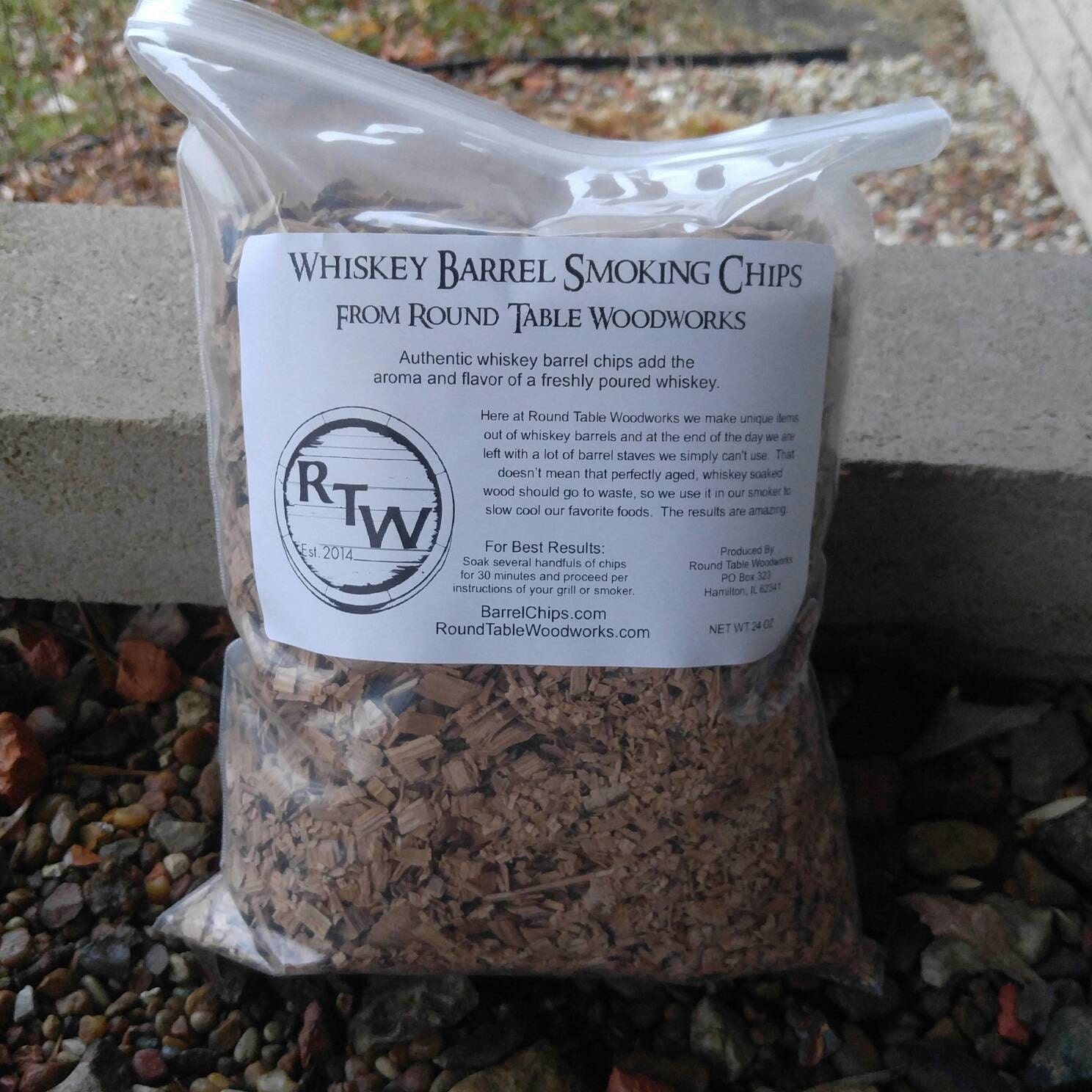 Smoking Chips Whiskey Barrel Wood Chips 2 pounds