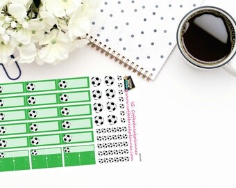 Planner Stickers| Soccer Stickers|Soccer Game Stickers|Soccer Reminder Stickers|For use in various planners and journals| S010-HV