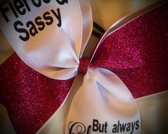 CHOOSE your GLITTER Cheer/Hair Bow