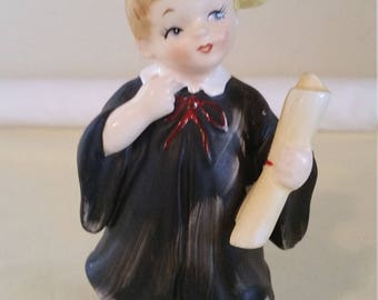 Lefton graduation figurine/lefton boy figurine/lefton figurine/graduate figurine/vintage lefton figurine