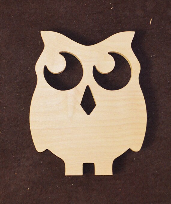 Owl wooden owls Wood Owl Supply Nursery Craft Supplies