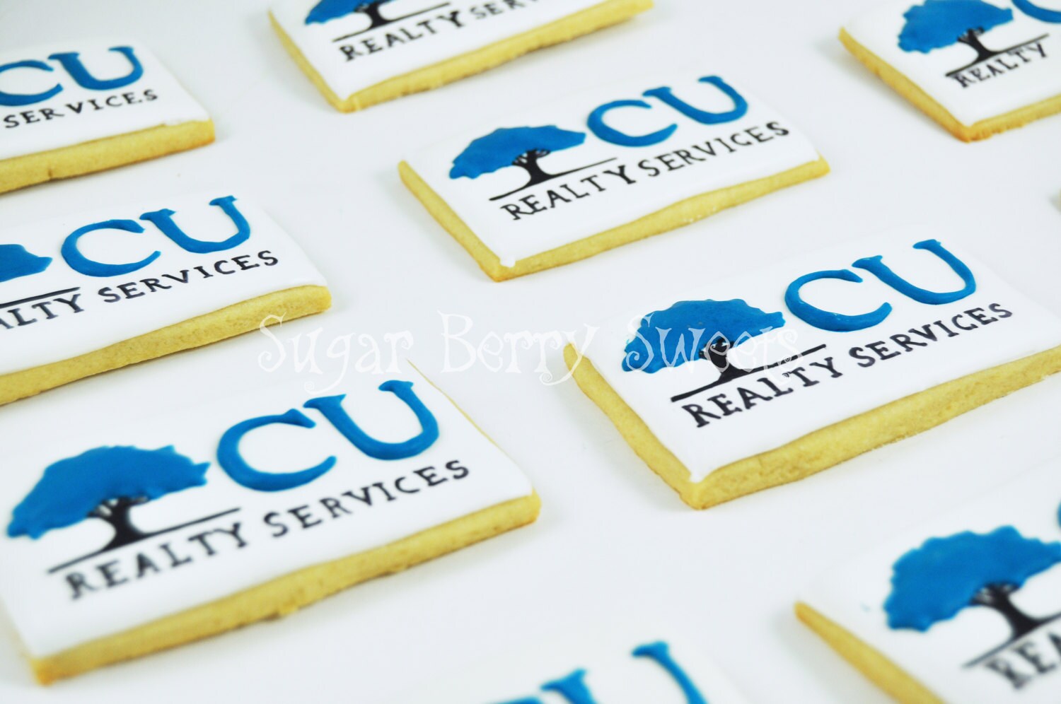 Custom Logo Sugar Cookies Business party favors-Thank you