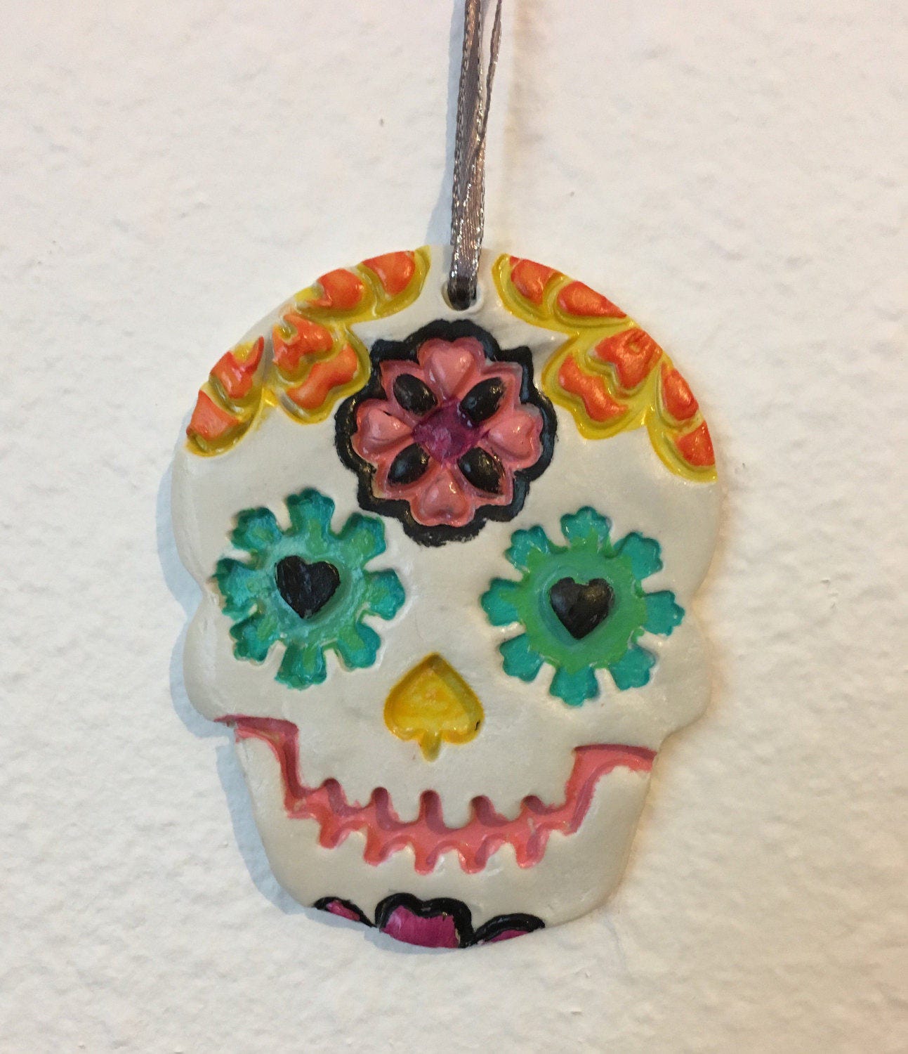 sugar skull ornament day of the dead ornament by sugar skull ornament day of the dead ornament by