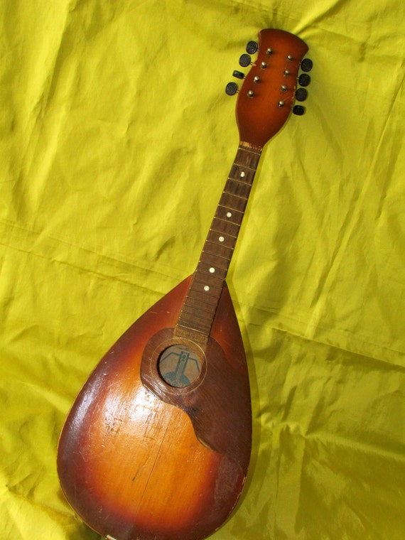 Vintage Russian 8string MANDOLIN Soviet Union USSR ukulele