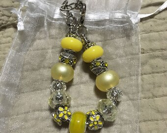 Sunflower european style bracelet