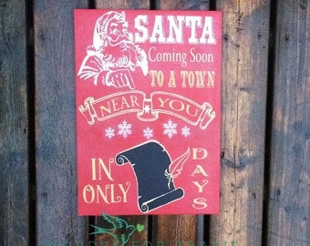Santa Coming Soon Countdown SVG, PNG, JPEG