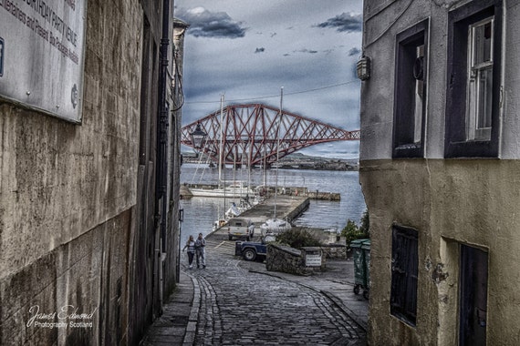 Forth Rail Bridge: Fine art photography print. Wall art. Wall decor. Contemporary art. Scottish photography, forth bridge, edinburgh print