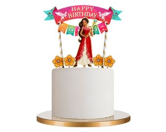 Elena of Avalor cake topper, Elena of Avalor, Elena of Avalor party, Elena of Avalor birthday party, Elena of Avalor party decor