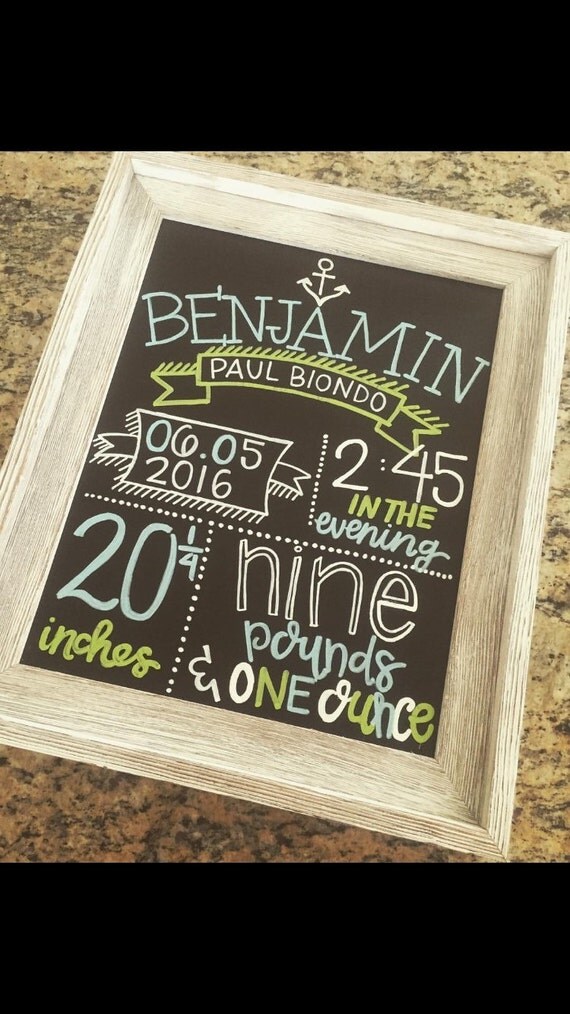 Birth Announcement Board