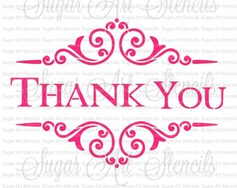 Thank you stencils  etsy Thank you stencils  etsy
