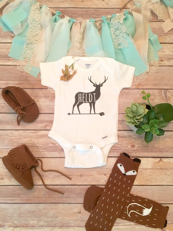 Deer Onesie® Custom Onesie Baby Boy Clothes by BittyandBoho
