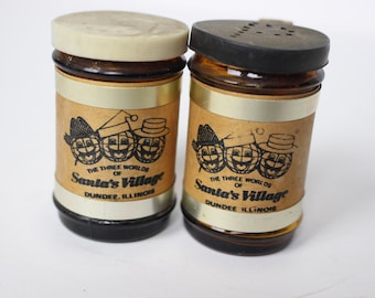 Vintage Santa's Village Salt and Pepper Shakers - Dundee, Illinois