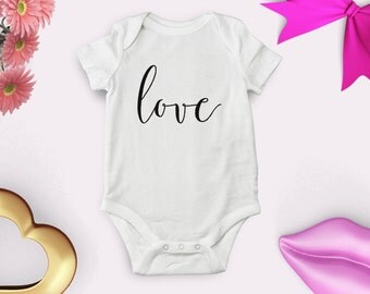 Love Shirt; Valentine's Shirt; Love Baby Shirt; Love Toddler Shirt; Love Infant Shirt; First Valentine's Shirt, Girls Love Shirt