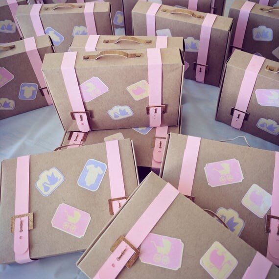 Party Favor Boxes Adventure Themed Luggage/Suitcase Baby