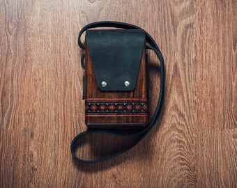 Brown Wooden Bag Sycamore Wood Bag - Women Handbag - Woman Handbag - Birthday gift - Messenger Bag - Crossbody bag - ethnic bag - Ladies Bag