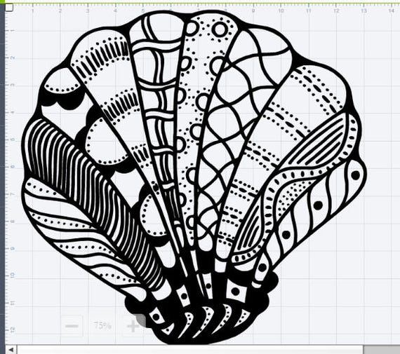 Download Mandala Sea Shell Design SVG EPS DXF Studio 3 Cut File ...