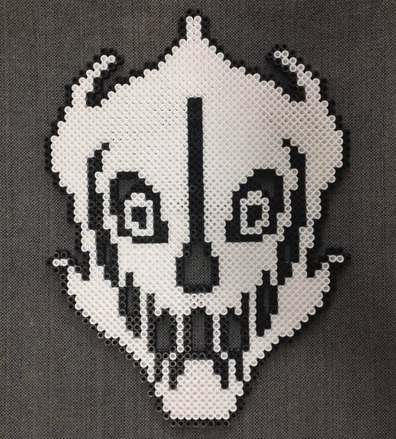 Undertale: Gaster Blaster Perler Bead Pattern