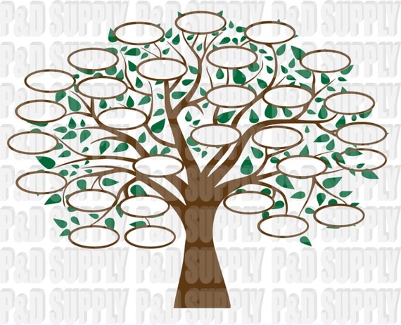 Download Family Tree 29 SVG DXF Digital cut file for cricut or