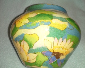 Plique a Jour Water Lilies Bowl