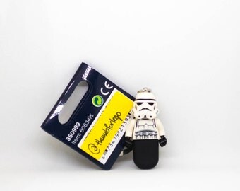 storm trooper lego keychain