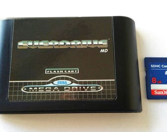 EverDrive for the Sega Genesis - MegaDrive + 8 GB SD Card with 900 games Mega Drive Game Cart 32X