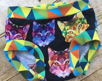 Neon Cats underwear, Boxerware, Kids underwear, kitty cats underwear, stretch underwear