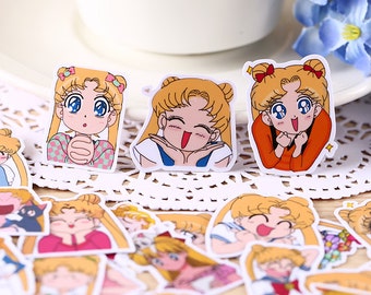 33pcs, Sailor Moon Stickers, Animation, Planner Sticker, kawaii stationary, Erin Condren, Scrapbook Sticker, journal, cute, Sticker set
