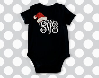 Santa Hat svg, Santa monogram, christmas svg, SVG, DXF, EPS,Christmas dxf, santa svg, elf svg, cut file, christmas Monogram svg, monogram