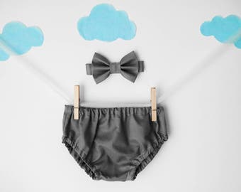 cake smash outfit boy, gray, baby bow tie, smash cake outfit, boys bow tie, 1st birthday outfit, first birthday boy, cake smash boy, bow tie