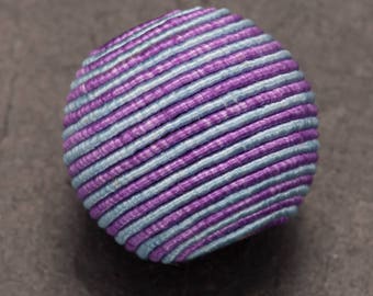 Fabric covered beads, cotton wrapped beads, jewellery making, large bead, material bead, pack of 5, jewelry design, craft supply, wood bead