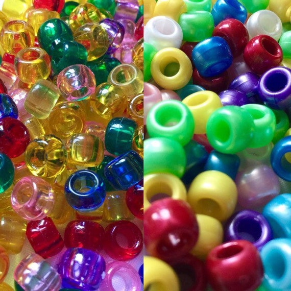 Large hole plastic beads wholesale pony beads acrylic beads
