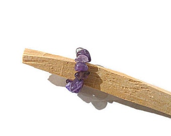 Handmade dreadbead made with real gemstones / dread beads / boho accessories / hair accessories / boho dreads / purple gemstone / Amethyst /
