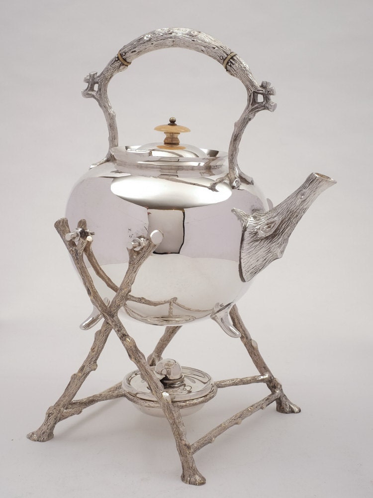 Large Victorian Kettle on Stand Circa 1880