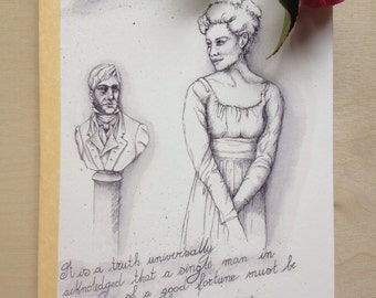 TACCUINO fatto a mano Orgoglio e pregiudizio Mr. Darcy Elizabeth Bennet, Jane Austen Pride and prejudice Notebook handmade