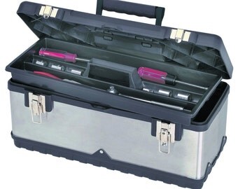 20" Toolbox Tool Storage Organizer Stainless Steel Portable