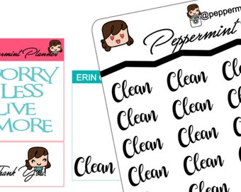 Clean Word Art Planner Stickers, {#52}
