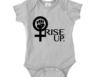 Rise Up. Onesie and Kids Tee