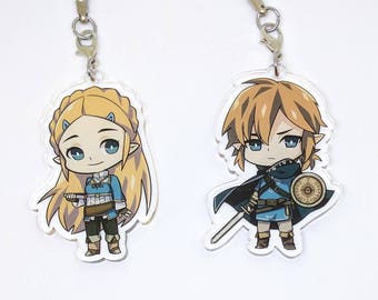 The Legend of Zelda : Breath of the Wild 2.5" inch Clear Acrylic Charms