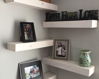 Set of 5 rustic floating shelves, floating shelves, shelving, reclaimed wood, wall art, home decor,