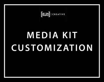 Media Kit Template Customization Service