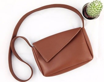 Velia bag Camel leather Vegan EC created ' opening