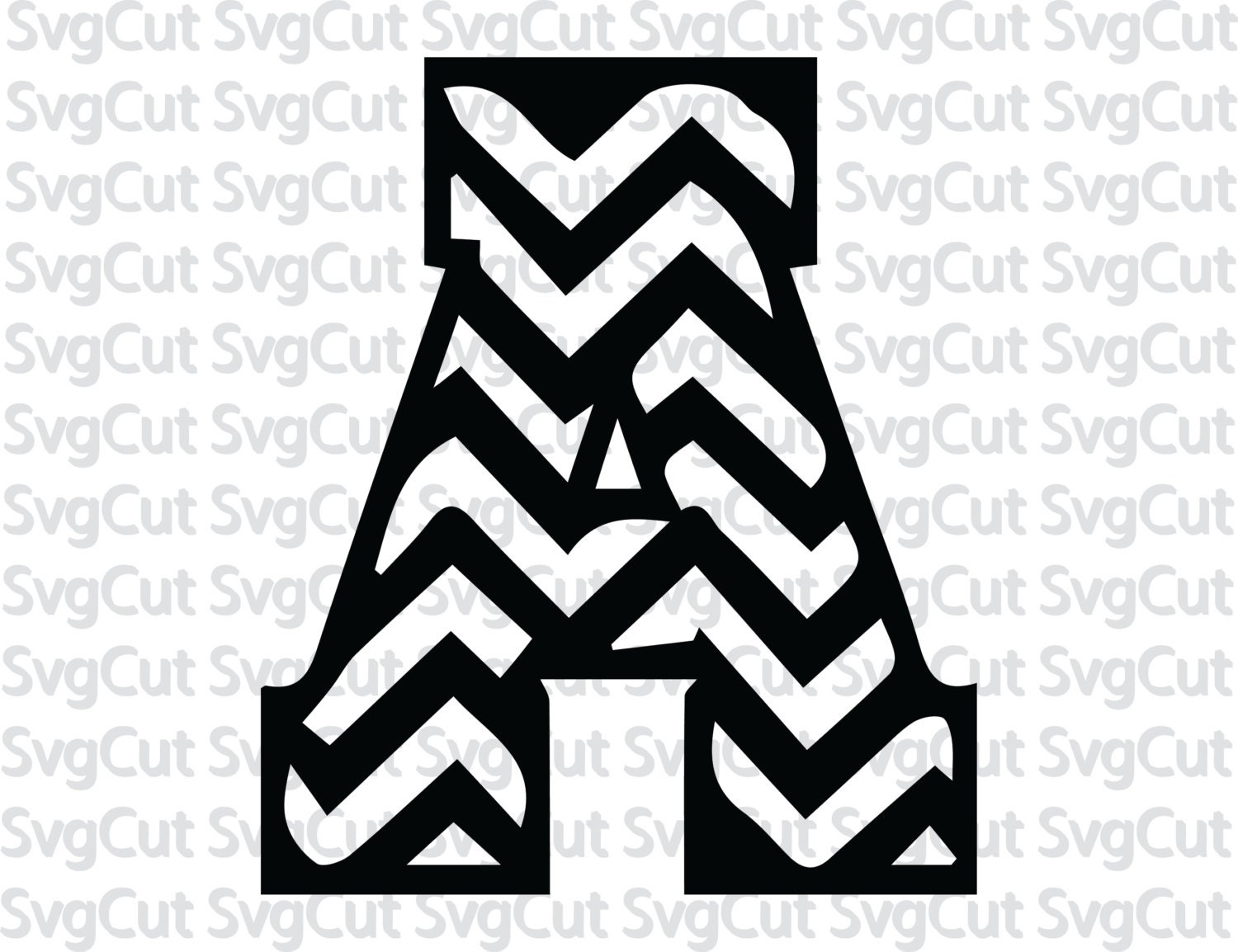 Download Chevron letters svg print and cut chevron alphabet svg dxf