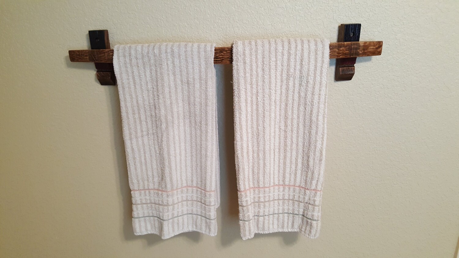 Wine Barrel Stave Towel Rack Towel Holder Towel Bar Bathroom