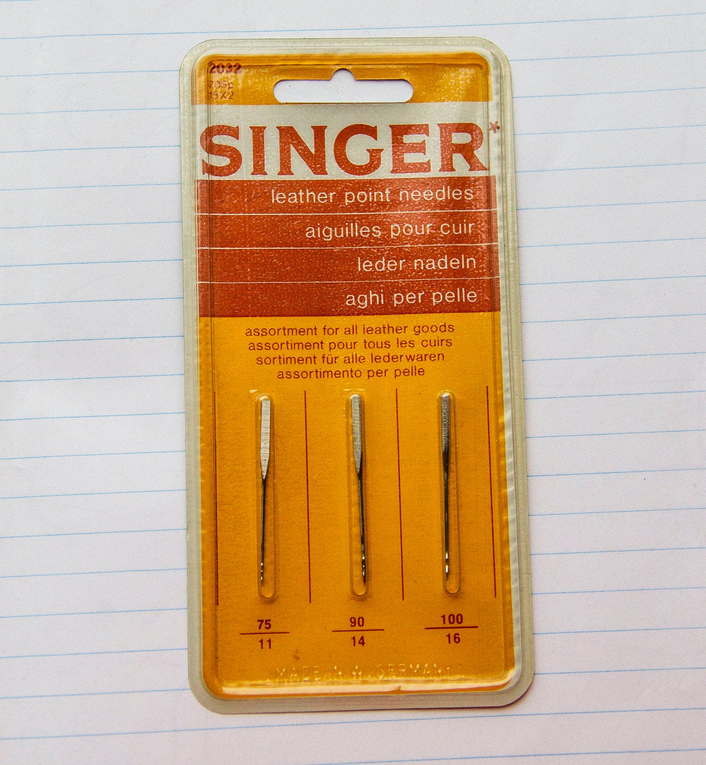 Singer needles for leather, leather needles, singer, needles. sewing kits, fabric, make, diy