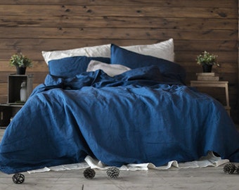 Kenshō Stonewashed Linen Bedcover - Fog main image 1
