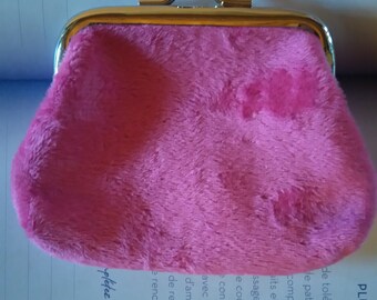 small wallet in pink Velvet