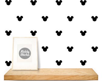 Mickey Mouse Shaped Confetti Wall Stickers / Decals - 2 Sizes Available - FREE UK POSTAGE