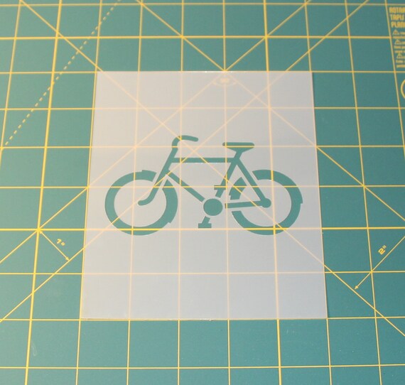 Bike Stencil Reusable DIY Craft Stencils of a Bicycle
