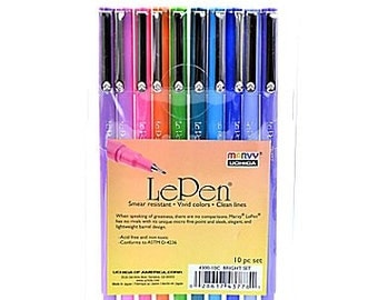 Le Pen 10 Piece Set - Bright Colors
